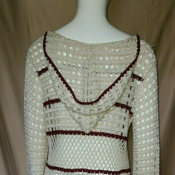 Altar’d State Crochet Knit Top Pullover Hoodie M - Picture 4 of 4